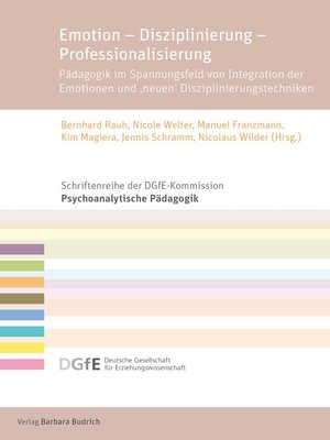 cover image of Emotion – Disziplinierung – Professionalisierung